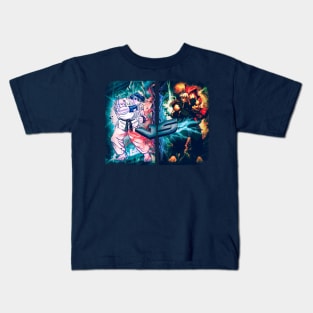 street fighter ryo vs ken gamer gift Kids T-Shirt